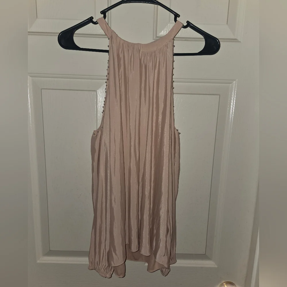 Ramy Brook Blush Pink Blouse with Studded Detail - Picture 3 of 4
